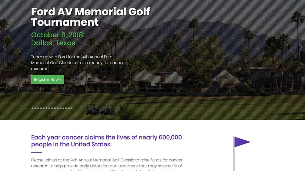Ford AV Memorial Golf Tournament Website