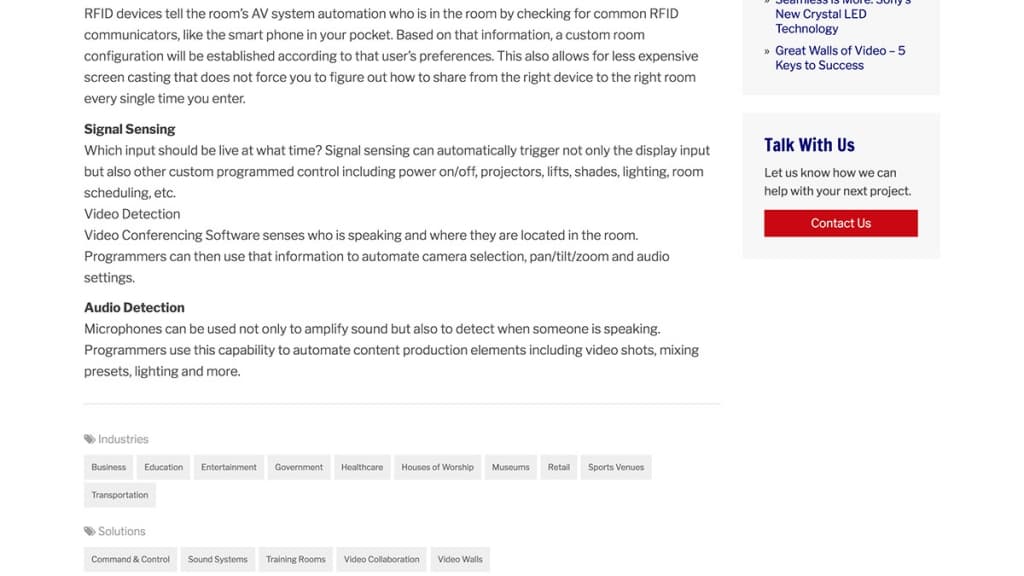 Ford AV Website Blog Full Desktop View