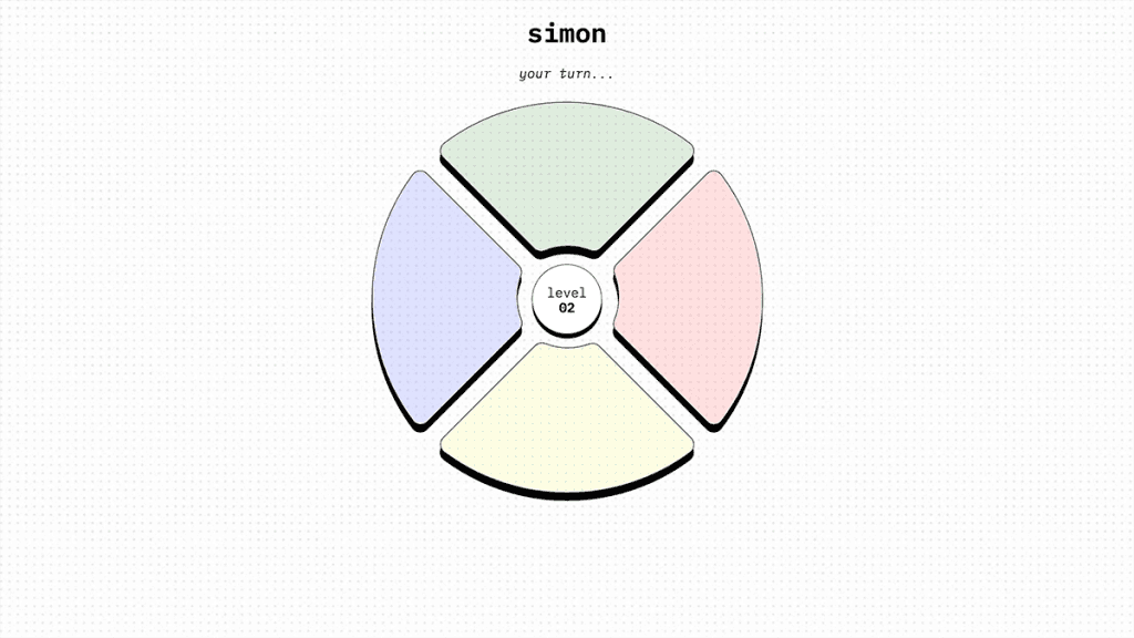 Simon next player's turn