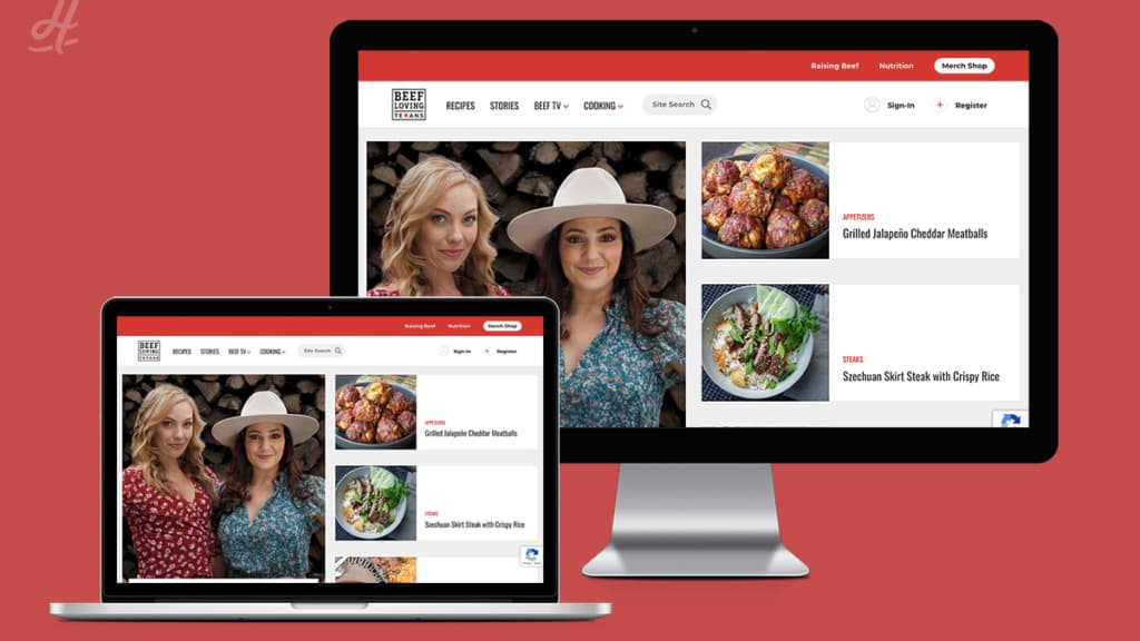 Beef Loving Texans website