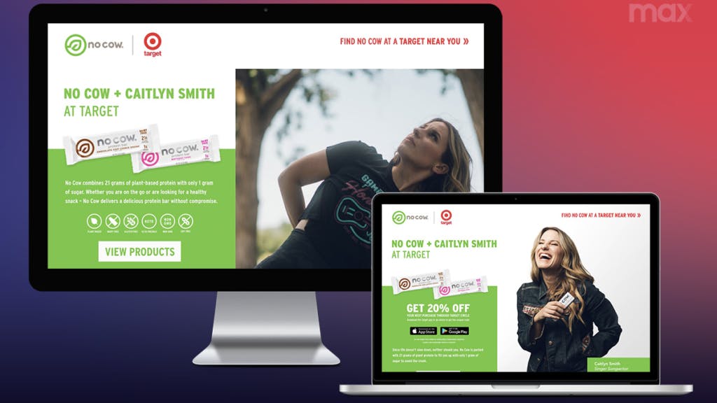 No Now and Caitlyn Smith landing page